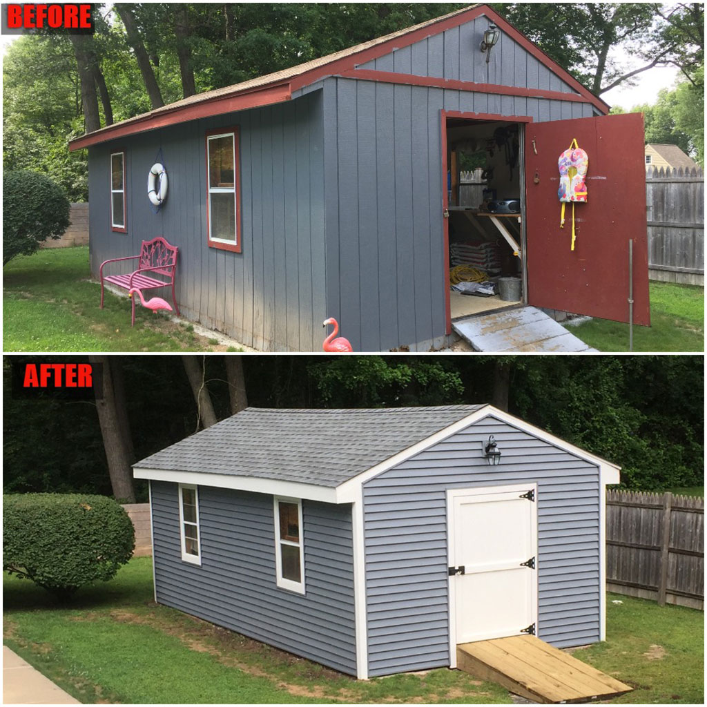 Before and After Garage Improvement
