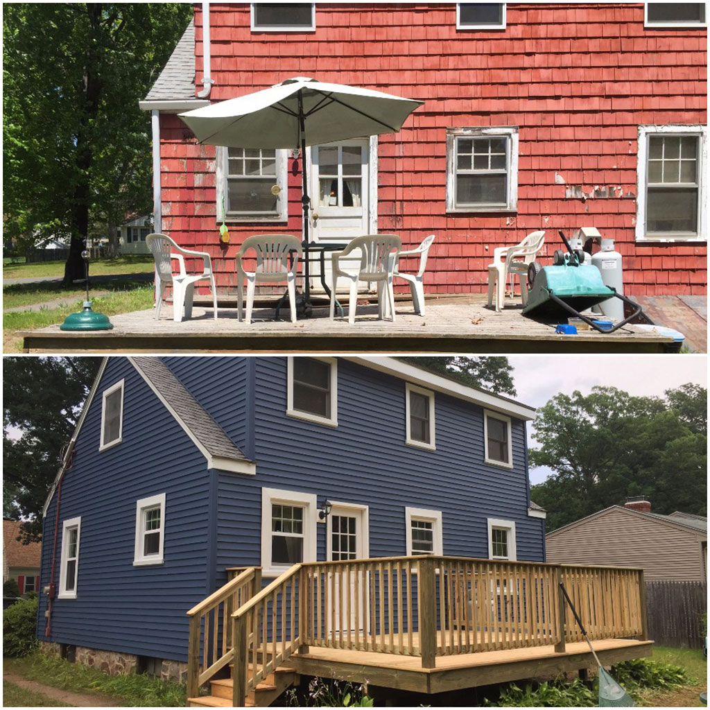 Before and After Siding Remodeling