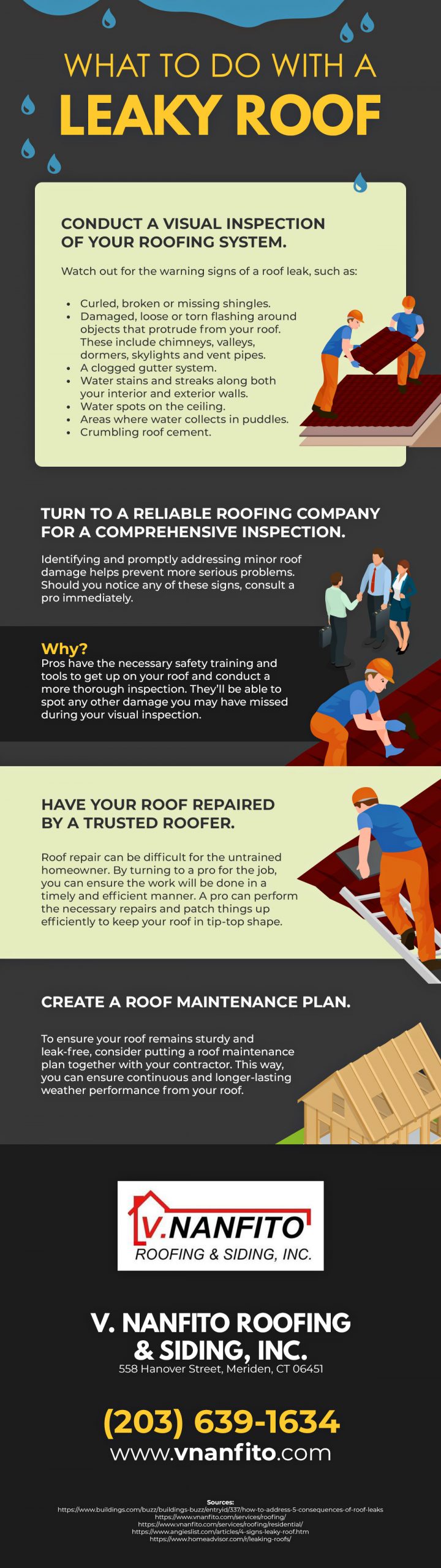 Infographic What To Do With A Leaky Roof 1 scaled